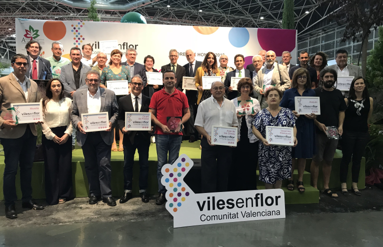 Los premios Viles en Flor reconocen a 14 municipios de València por mejorar sus espacios verdes
