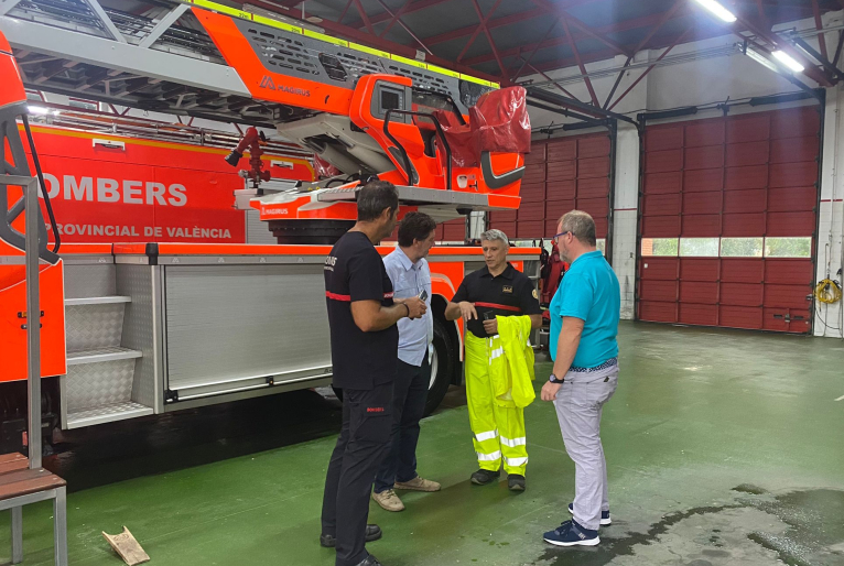 La Diputació amplía el parque de bomberos de Gandia