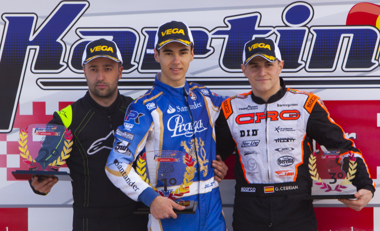 Els pilots de la Diputació aconsegueixen 5 podis en la seua estrena en el Campionat de karting d'Espanya
