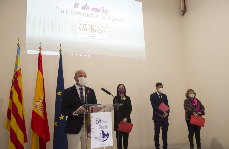 La Diputació rinde homenaje a mujeres referentes en el camino hacia la igualdad real con motivo del 8M