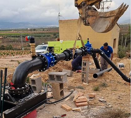 L a Diputació garantix el subministrament d'aigua potable a Villar del Arzobispo després dels danys causats per la DANA