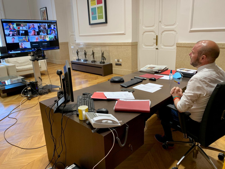 Alcaldes i alcaldesses del Camp de Túria coordinen amb el president de la Diputació la gestió davant la crisi de la COVID-19