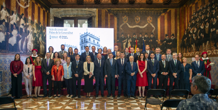 La Diputació cede definitivamente el Palau de la Generalitat al Consell