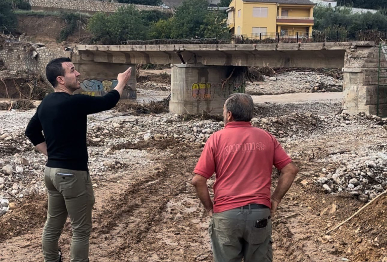 La Diputació activa la reconstrucció urgent de 26 ponts de la seua xarxa de carreteres danyats per la DANA