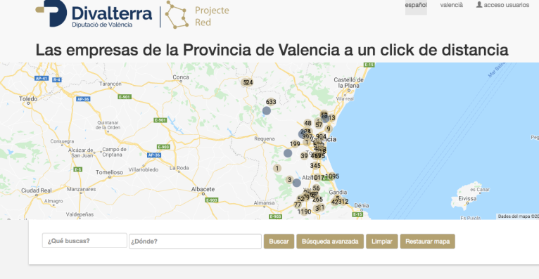 Un centenar de municipis mostren més de 18.000 empreses locals a través de la galeria empresarial de Divalterra