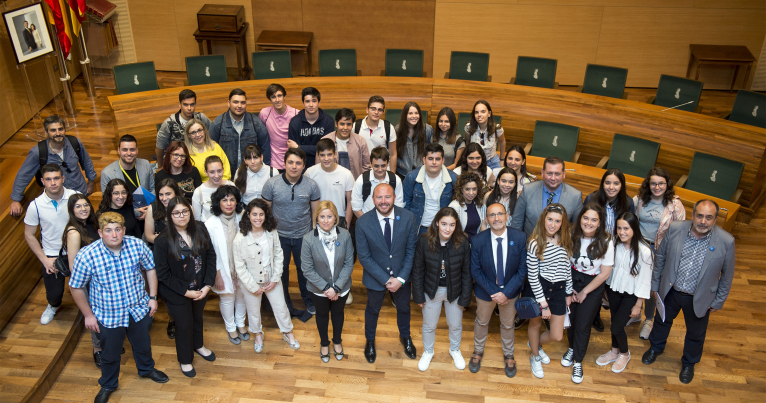 La Diputació celebra el Dia d'Europa amb les 4 escoles ambaixadores del Parlament Europeu a la província