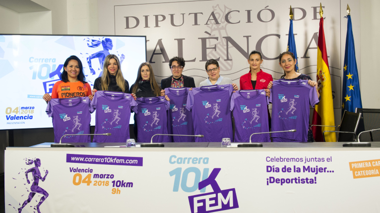La Diputació presenta la IV edició de la 10KFem amb un circuit més urbà i activitats per a xiquets i famílies 