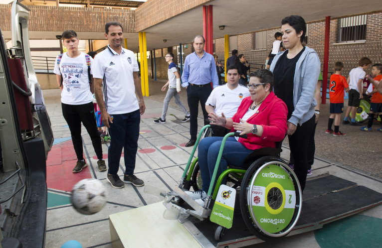 La Diputació se suma a la difusió del futbol en cadira en la seua aposta per l'esport inclusiu
