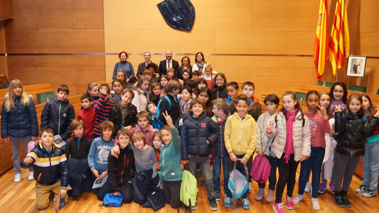 El Colegio Mestalla de Valencia visita la Diputación 