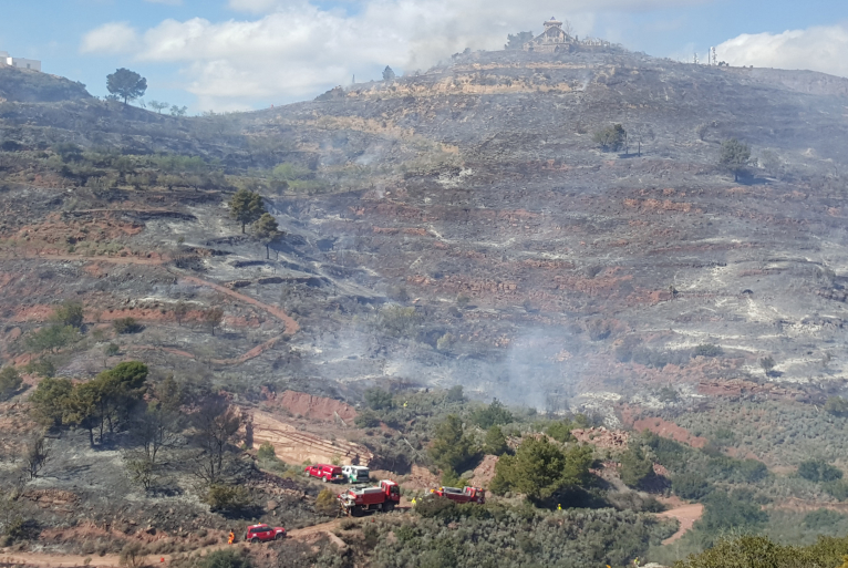 23 brigadas forestales de Impuls Econòmic Local participan en las labores de extinción del incendio de Sierra Calderona 
