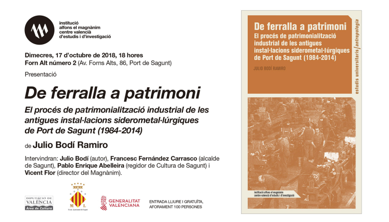 El Magnànim presenta un estudio sobre el patrimonio industrial del Port de Sagunt y su reconversión cultural