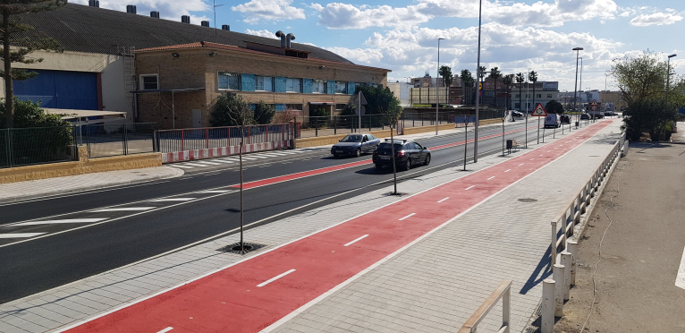 Finalitzada l'actuació de Condicionament de la travesia del Polígon Industrial Carretera d'Albalat (ALZIRA). Fase I