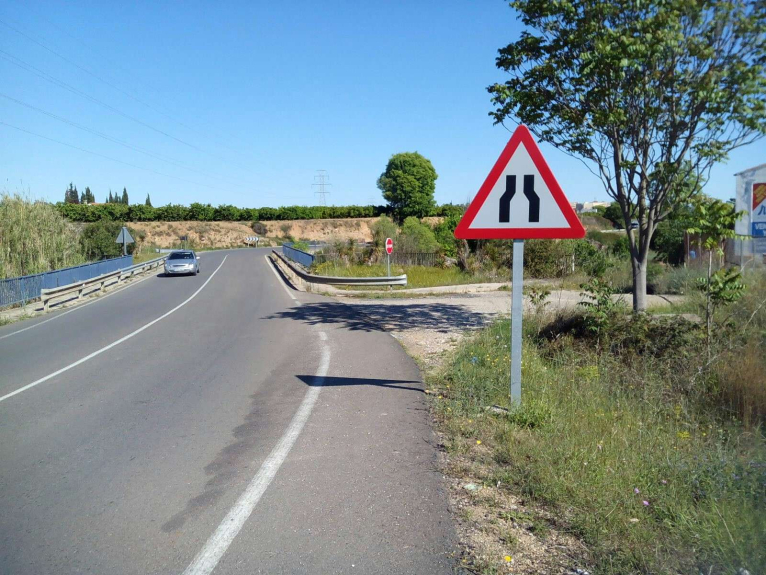 La Diputació de València eliminarà un tram de concentració d'accidents en la carretera d'accés a Anna
