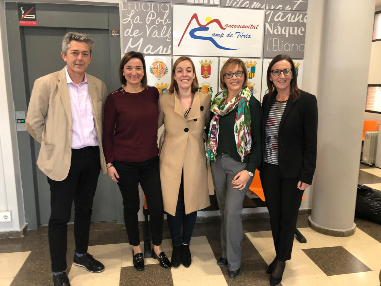 La Diputació de València visita la sede de la Mancomunitat Camp de Túria
