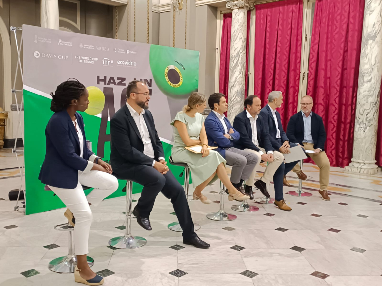 La Diputació de València se une a las iniciativas de Ecovidrio para fomentar la sostenibilidad durante la Copa Davis 