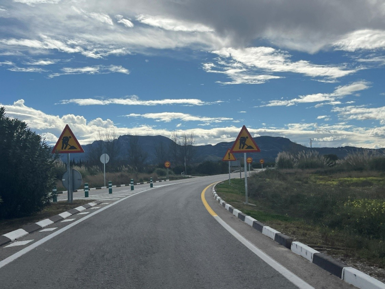 Inicio de las obras de mejora de la carretera CV- 508 de Corbera a Polinyà del Xúquer