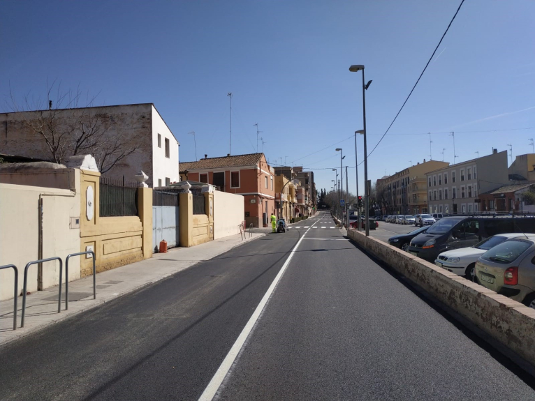 Finalizada la actuación en la travesía de Bétera, en la CV-336, del PK 11+650 al PK 13+020