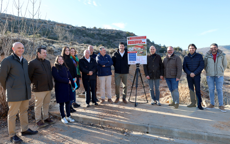 Arrancan en Ademuz las obras de la base comarcal de brigadas forestales del Consorcio Provincial de Bomberos de Valencia 