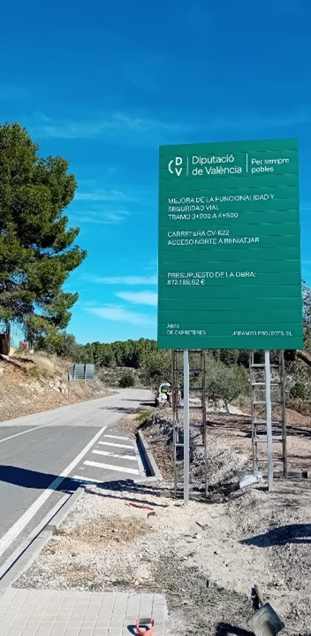Inicio de las obras de mejora del acceso norte a Beniatjar