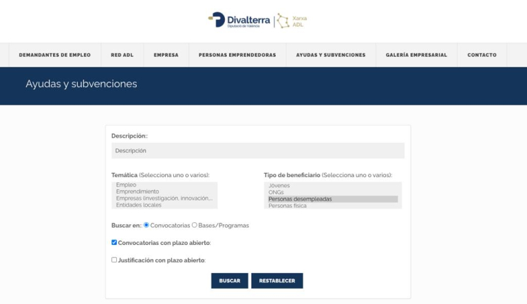 Divalterra recopila en un buscador les ajudes del Pla Resistir que publiquen els ajuntaments