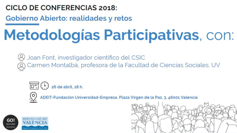 Diputació presenta un nou cicle de conferències: "Govern Obert Realitats i Reptes"