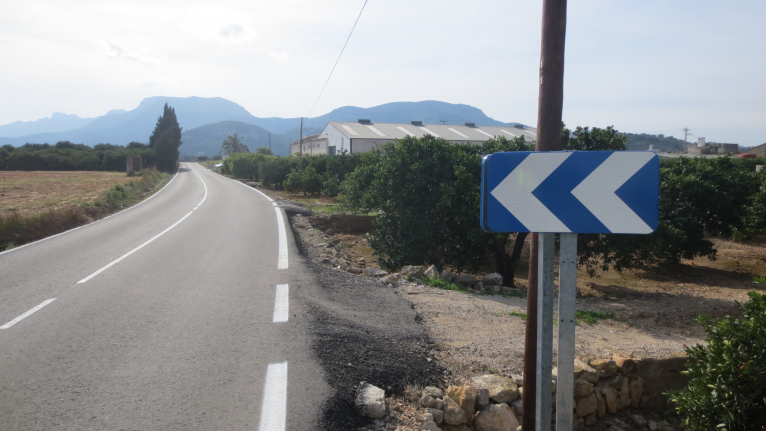 La Diputació de València mejorará la seguridad de la carretera que une Corbera y Polinyà de Xúquer