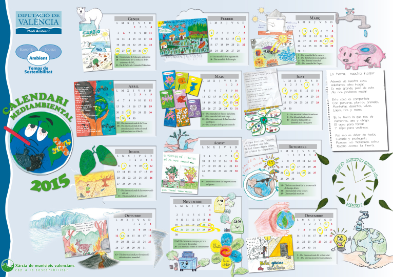 Más de mil niños participan en el I Concurso de Calendarios Ambientales de la Diputación