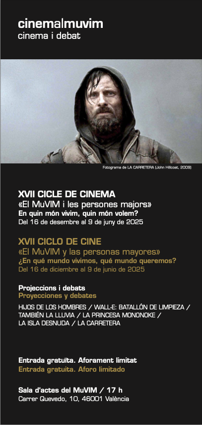 El Cicle de Cinema Intergeneracional del MuVIM torna este dilluns convidant a reflexionar sobre el futur del planeta