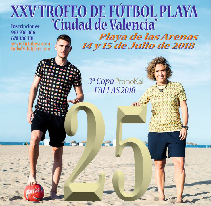 La diputada Isabel García participa en la presentació del XXV Trofeu Ciutat de València de Futbol Platja 