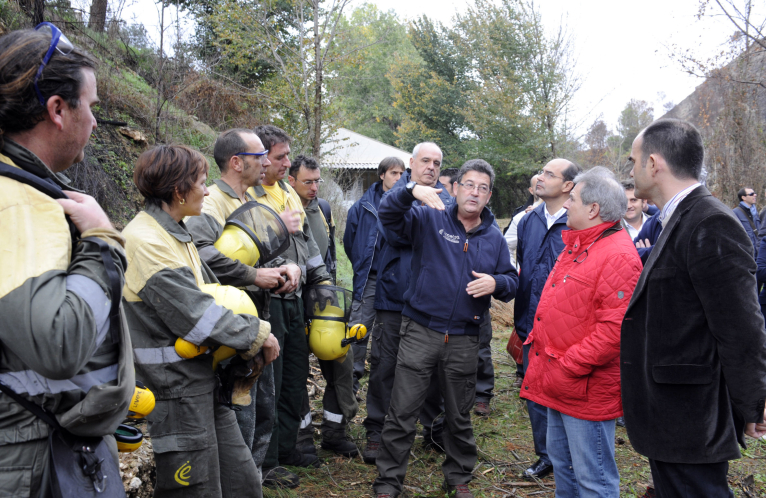 Rus anuncia una ajuda de 250.000 euros per als municipis dels Serrans afectats pels incendis