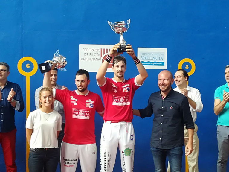 Puchol II y Roberto, campeones de la XII edición del Trofeo Diputación de Valencia de frontón