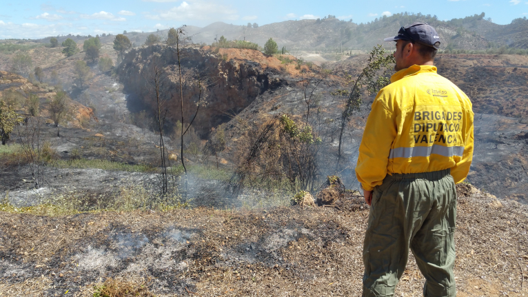 Divalterra ha mobilitzat nou-cents trenta brigadistes en els incendis de Carcaixent, Bolbaite, Benifairó de les Valls i Terrateig