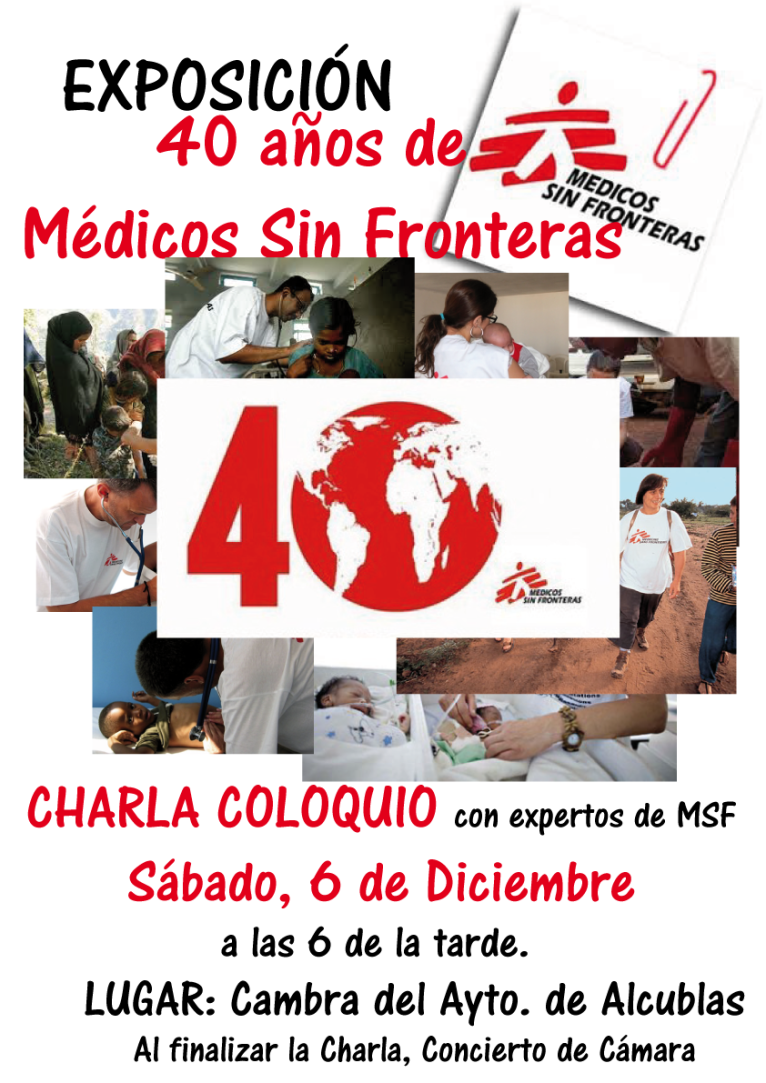 Médicos Sin Fronteras clausura mañana en Alcublas la exposición sobre sus 40 años de acción humanitaria