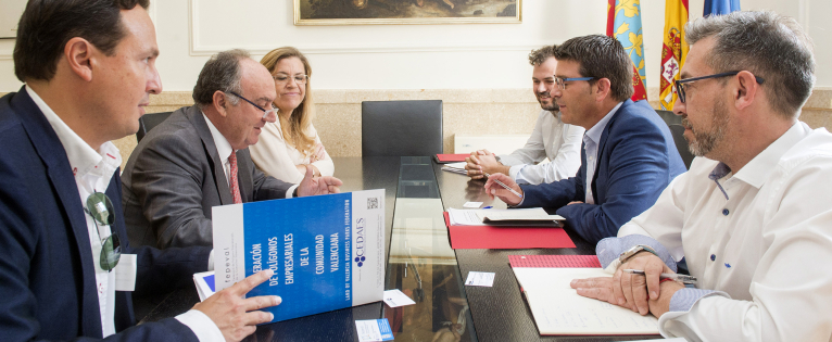 La Diputación de Valencia y FEPEVAL colaboran en el análisis para mejorar las áreas industriales de la provincia