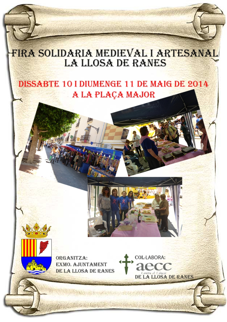 La Llosa de Ranes organiza un mercado contra el cáncer