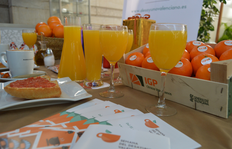 La Setmana del Desdejuni torna a l'hostaleria per a posar en valor la taronja valenciana certificada
