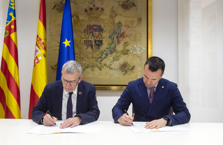 La Diputación y el Gobierno de España firman el convenio para crear un Centro de Innovación Territorial en Aras de los Olmos