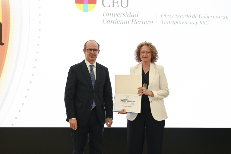 La Universitat CEU Cardenal Herrera reconeix el model de transparència de la Diputació de València amb el Segell Infoparticipa 