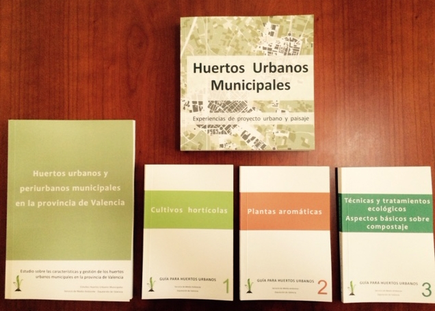 La Diputación publica cinco libros sobre huertos urbanos municipales y el cultivo de estos terrenos