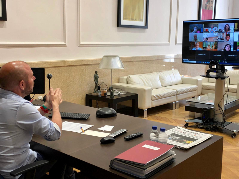 Alcaldes y alcaldesas de L’Horta Sud coordinan con el presidente de la Diputació la gestión ante la crisis de la COVID-19 