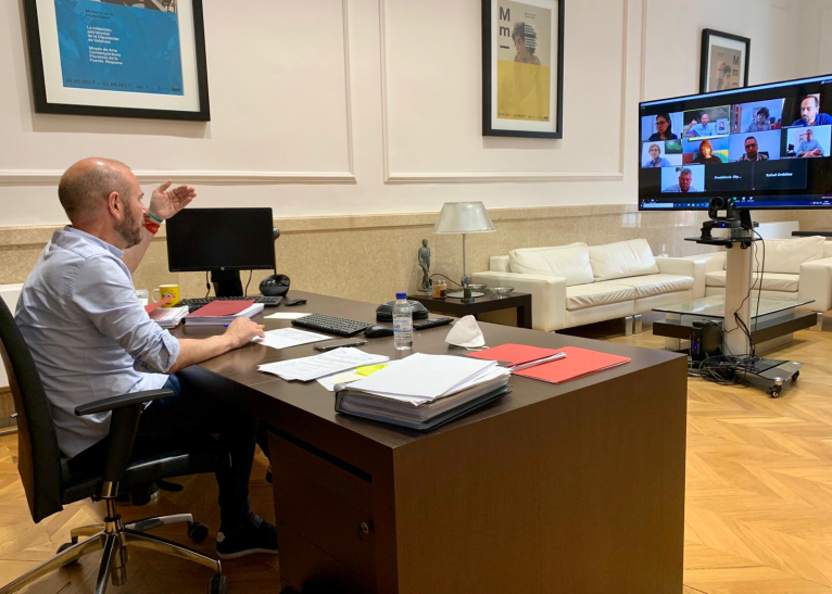 Alcaldes i alcaldesses de l’Hoya de Buñol-Chiva coordinen amb el president de la Diputació la gestió davant la crisi de la COVID-19