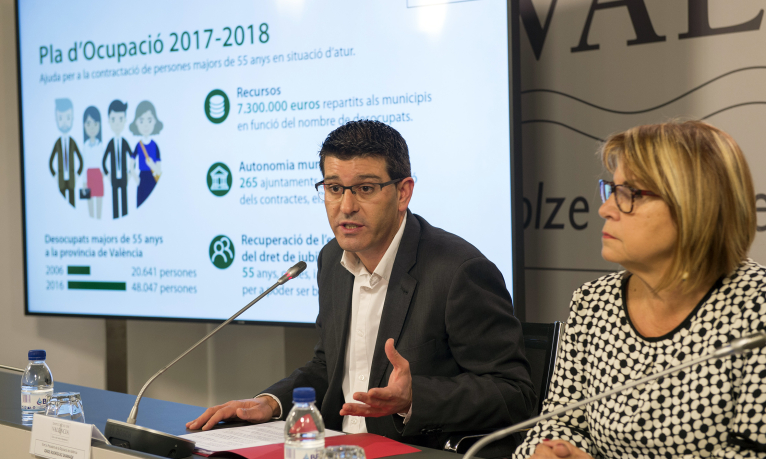 La Diputació invertirá 182.500 euros en la Hoya de Buñol para dar trabajo a mayores de 55 años