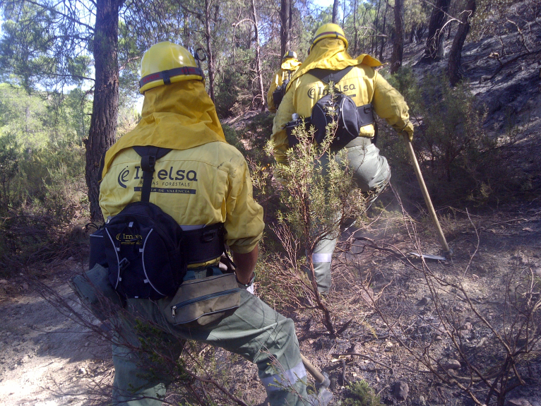 IMELSA ha movilizado más de 900 brigadistas forestales en el incendio de Benagéber