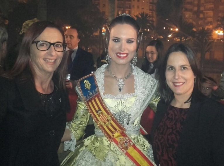 Mª Josep Amigó ha asistido este fin de semana a los actos de Exaltación de las Falleras Mayores de Valencia