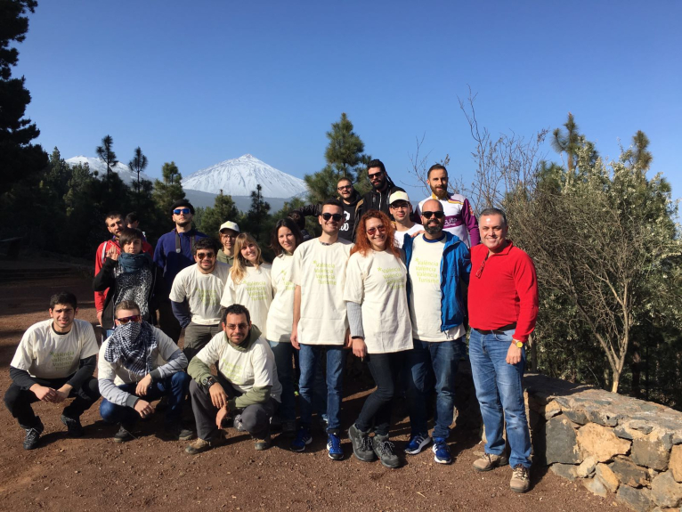 Los alumnos de Forestal y de Jardinería de la Escuela de Catarroja se forman un año más en Tenerife