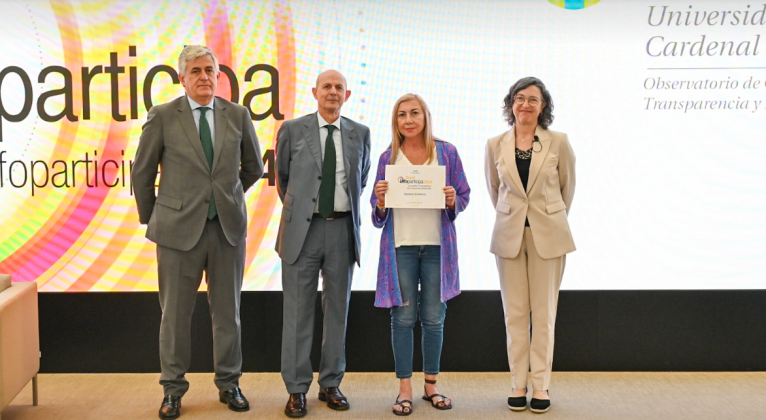 El portal de transparència de la Diputació de València rep el segell Infoparticipa de la Universidad CEU Cardenal Herrera
