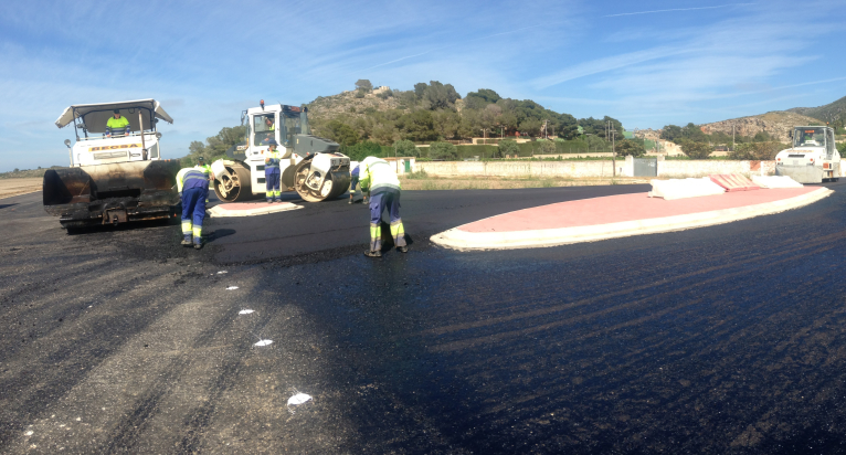 Termina el asfaltado de la nueva variante de Les Palmeretes a Cullera 
