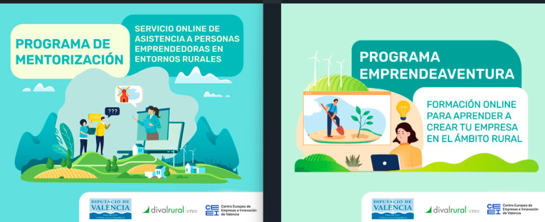 La Diputació i CEEI València promouen l'emprenedoria en zones despoblades amb els programes Emprendeaventura i Mentoring Rural