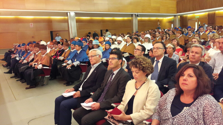 Jorge Rodríguez asiste a la apertura del curso en la Universidad Politécnica de Valencia