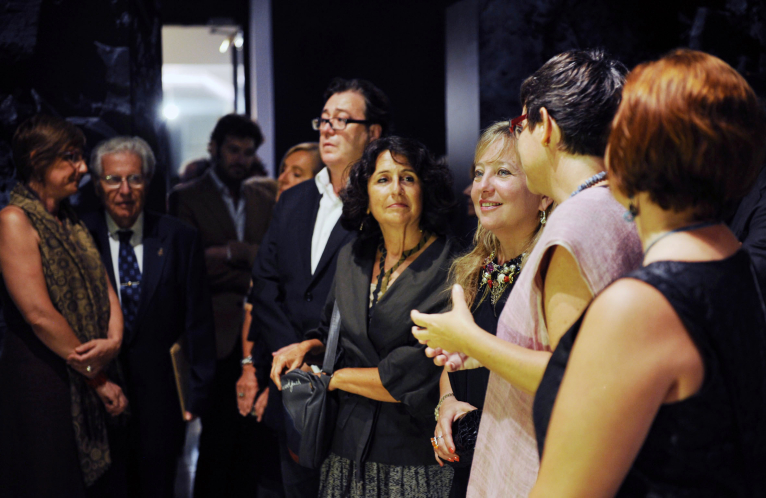 Inauguración exposición "Prehistória y cinema" en CC Beneficencia